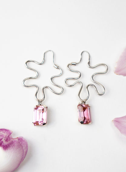 Pink Magnolia Earrings