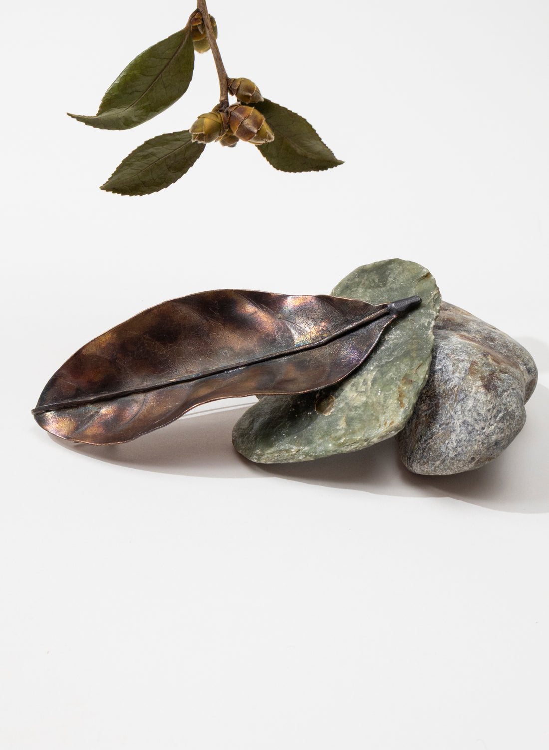 Magnolia Leaf Brooch