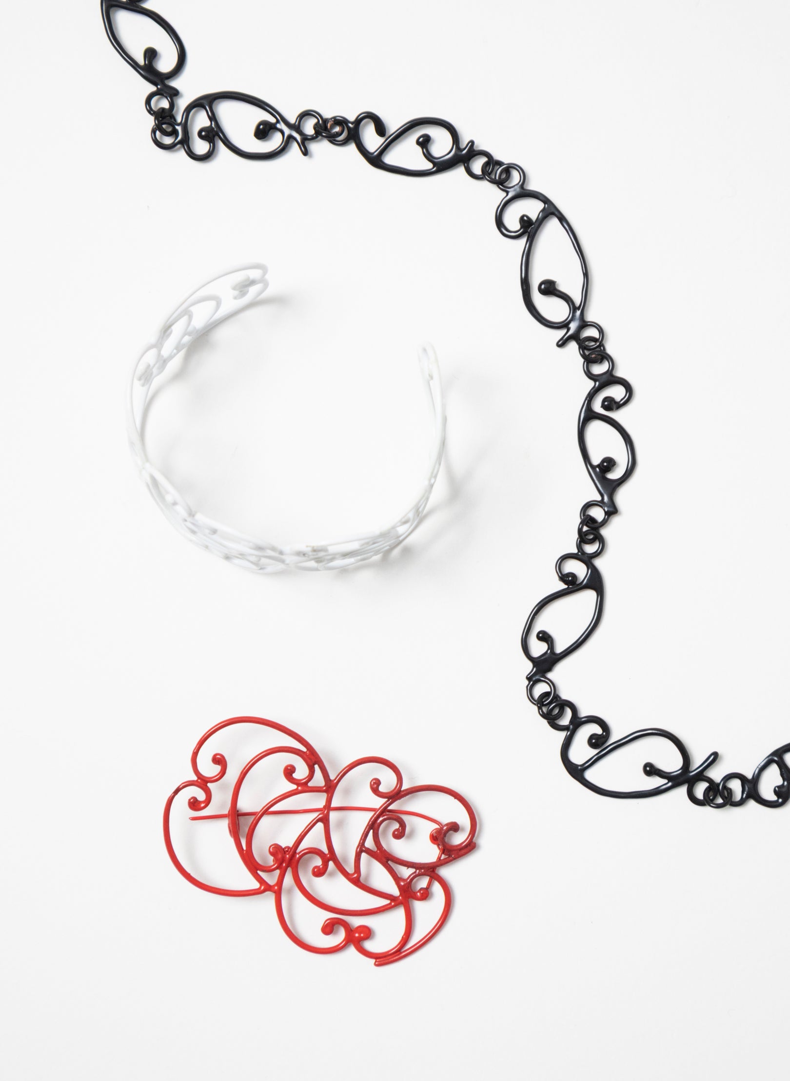 Koru Necklace Bronze/Black