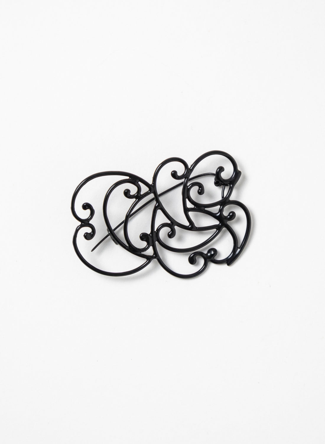 Koru Brooch Bronze / Black