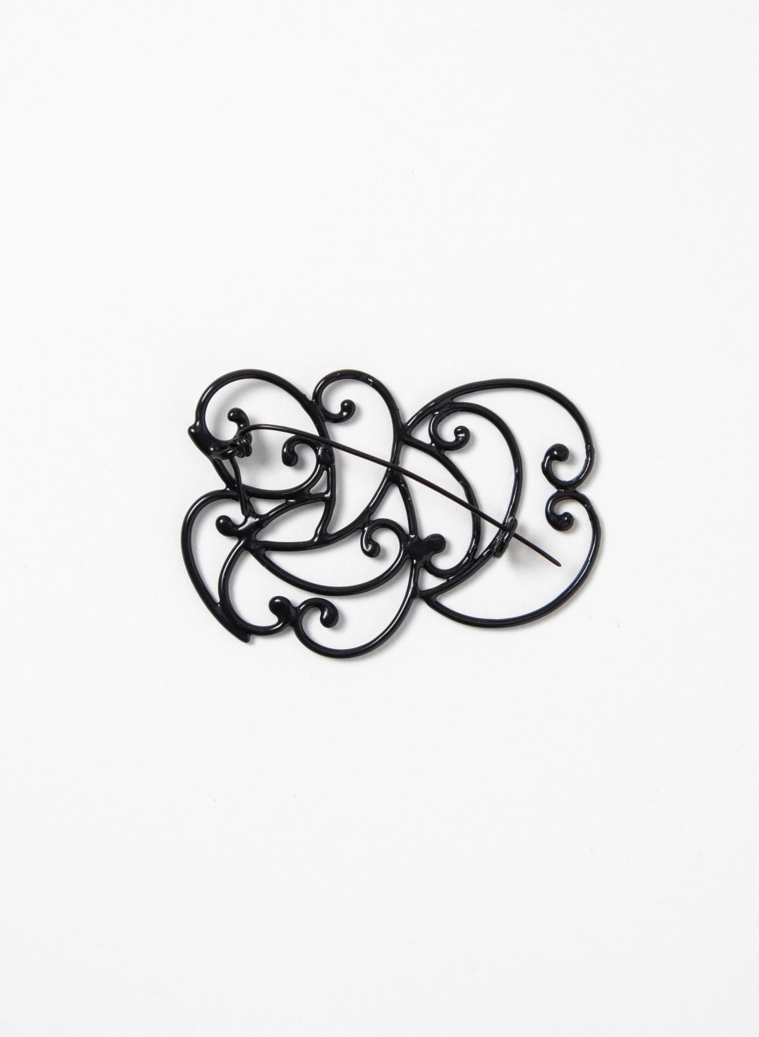 Koru Brooch Bronze / Black