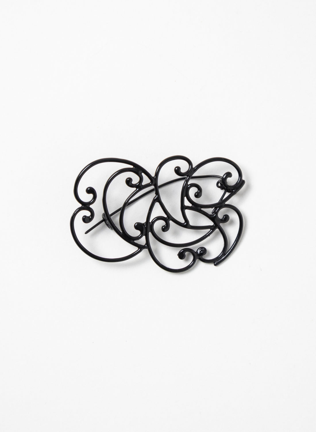 Koru Brooch Bronze / Black