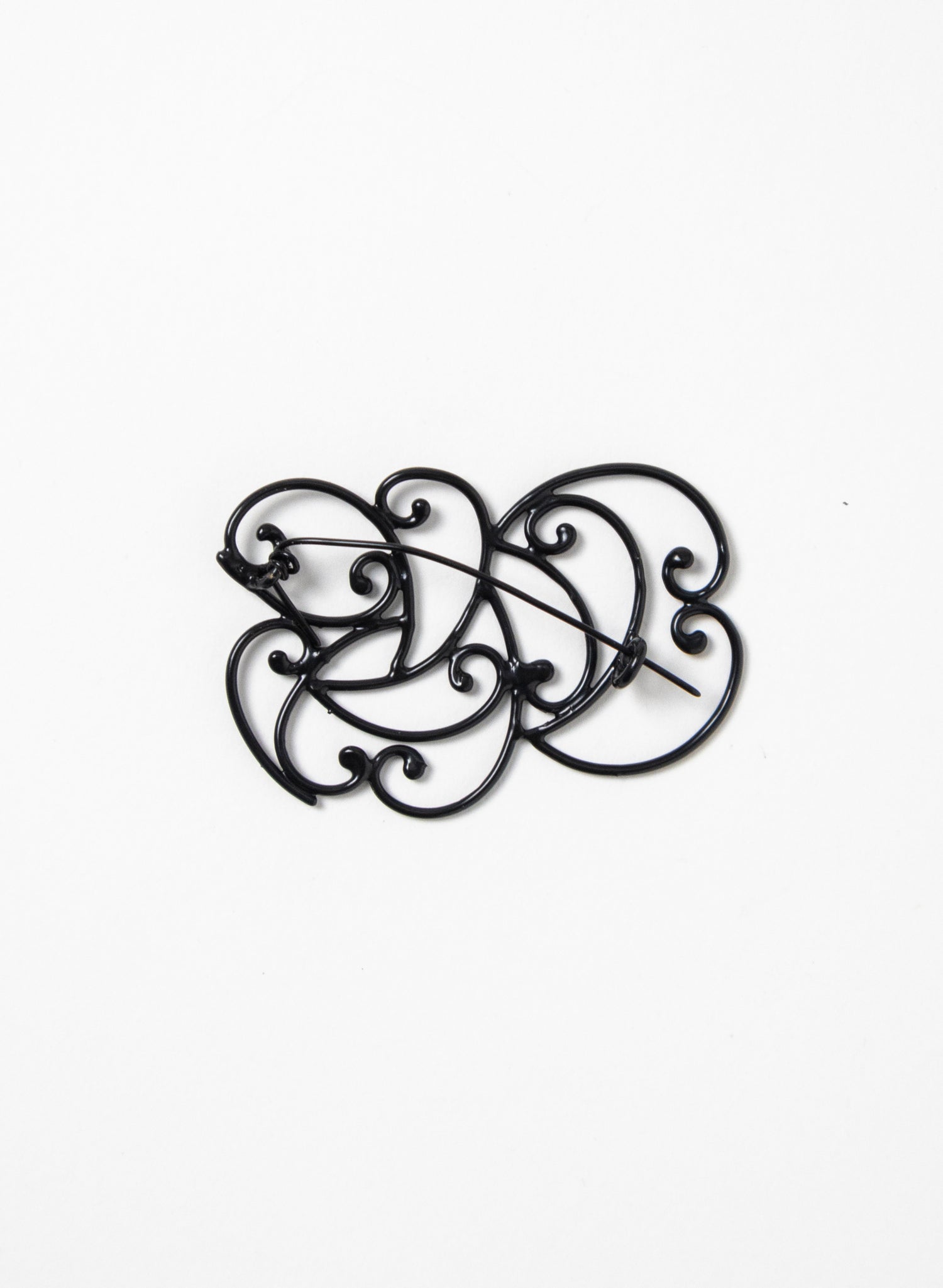 Koru Brooch Bronze / Black