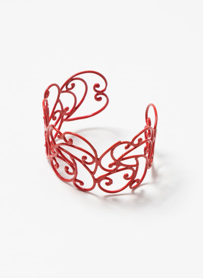Koru Cuff Bronze/Red