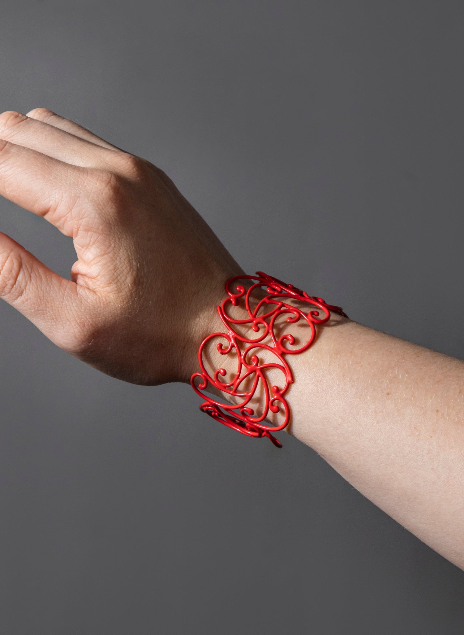 Koru Cuff Bronze/Red