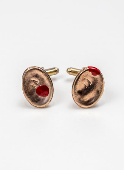 Bronze Meat Pie Cufflinks