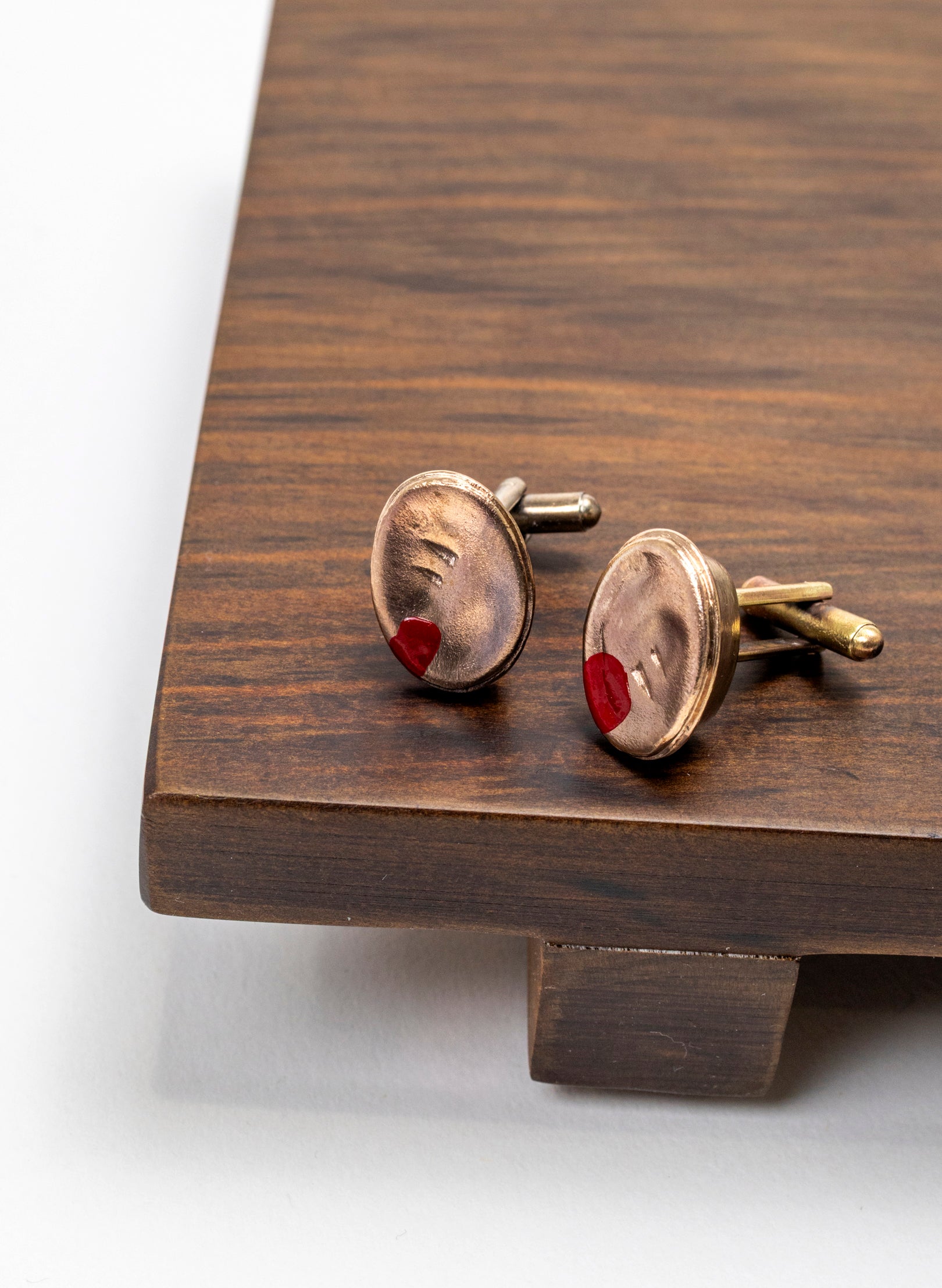 Bronze Meat Pie Cufflinks
