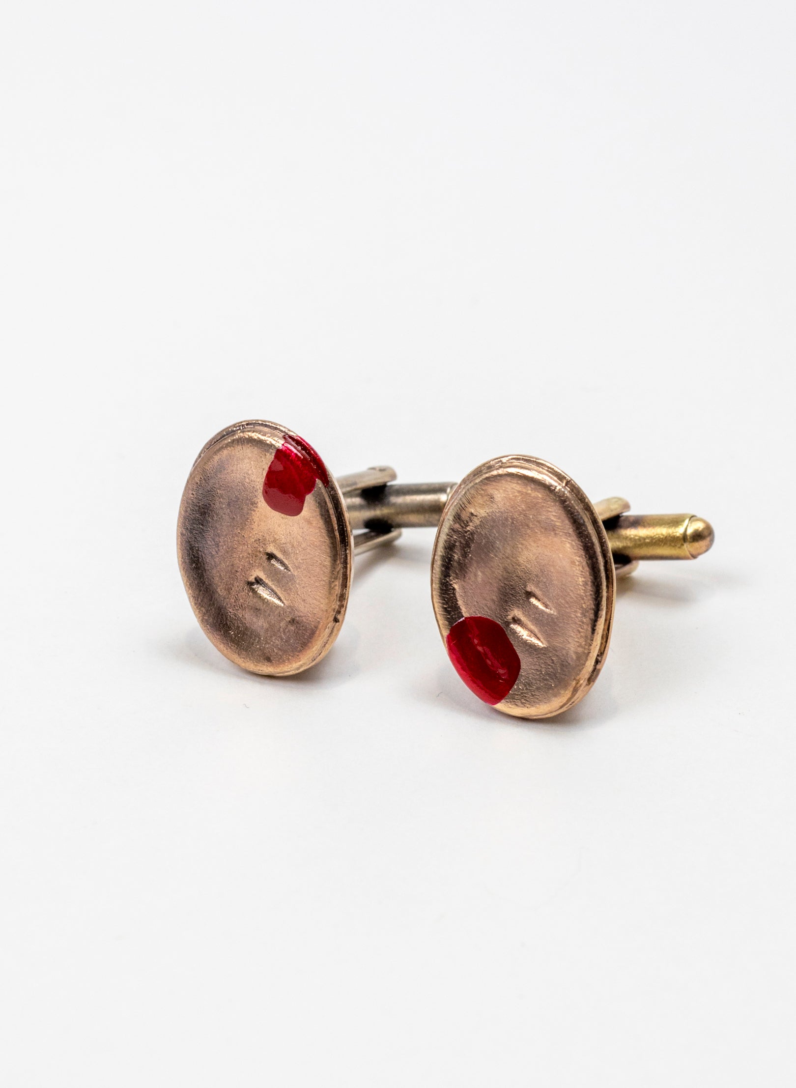 Bronze Meat Pie Cufflinks