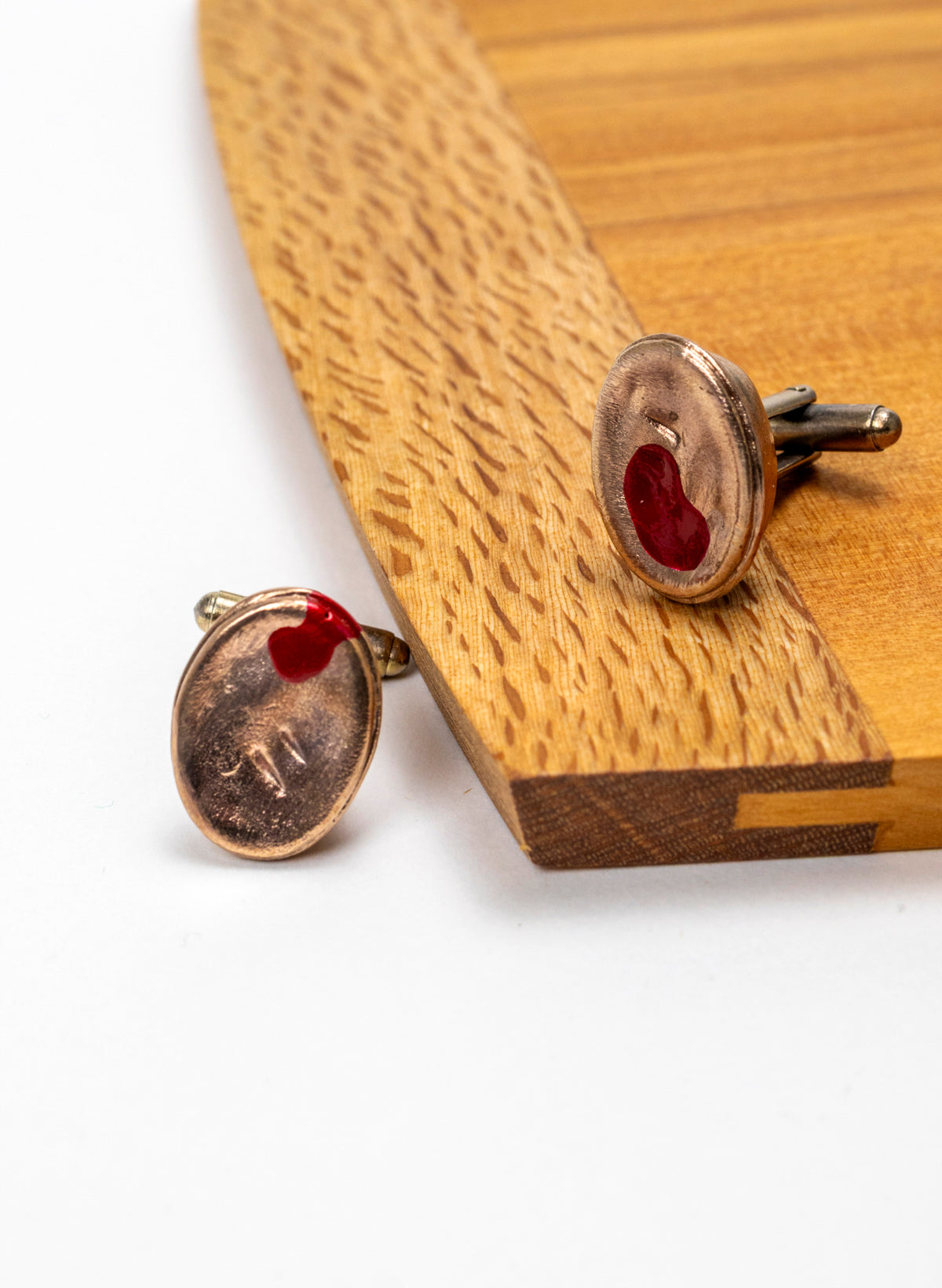 Bronze Meat Pie Cufflinks