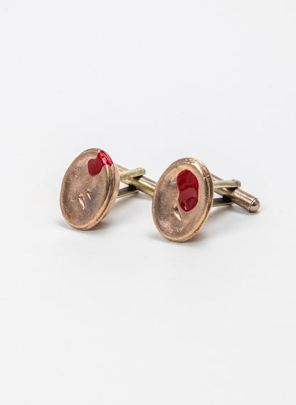Bronze Meat Pie Cufflinks