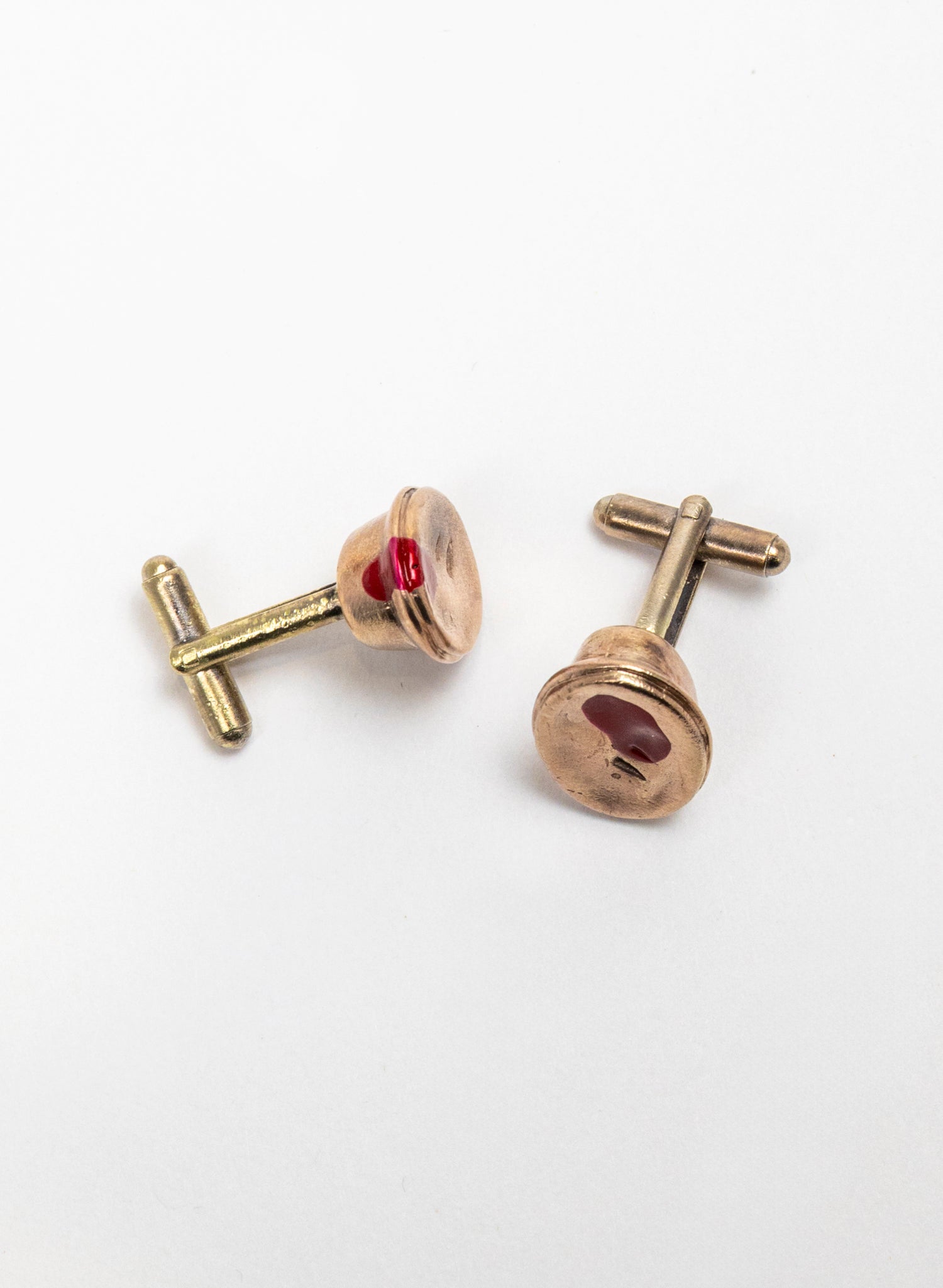 Bronze Meat Pie Cufflinks