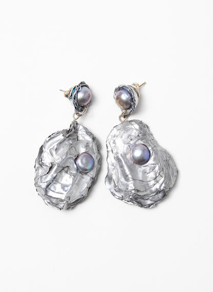 Pacific Oyster Stud Earrings