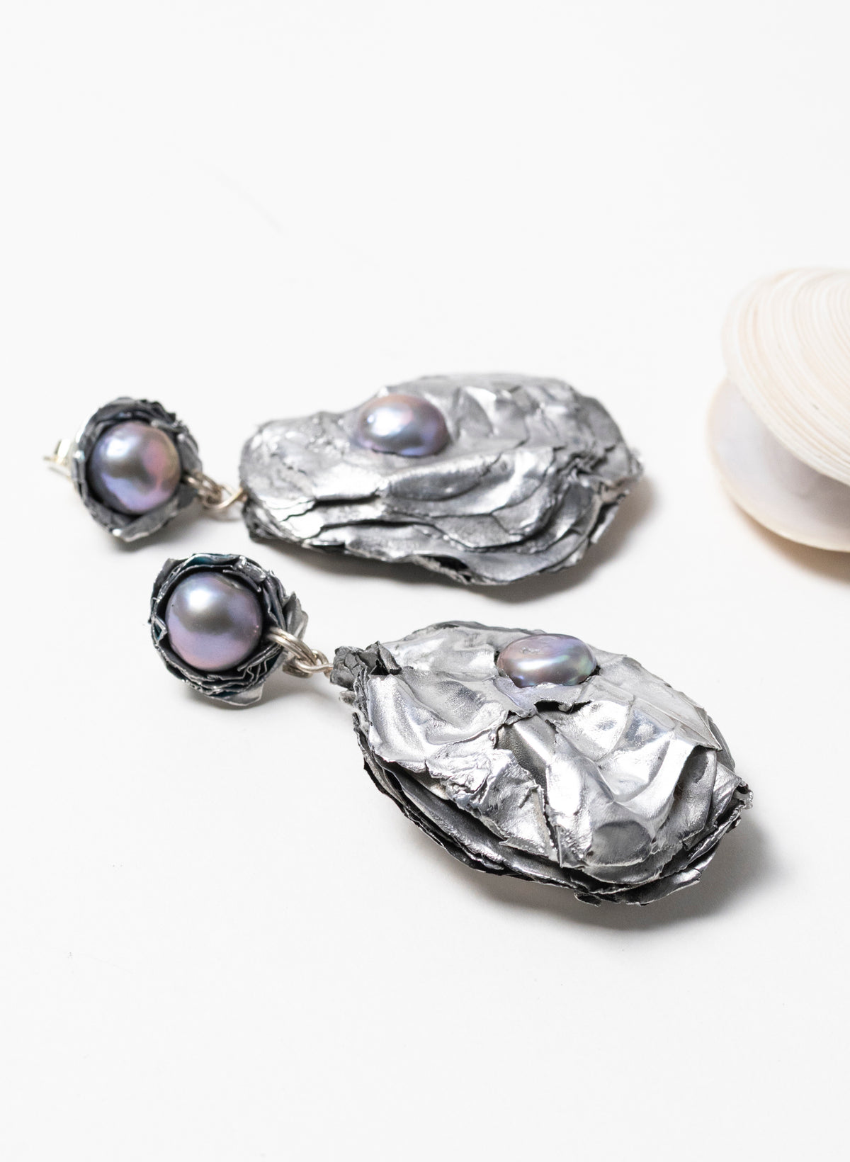 Pacific Oyster Stud Earrings