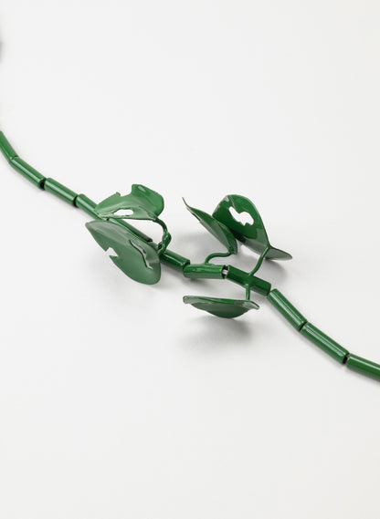 Green Powdercoated Kawakawa Necklace
