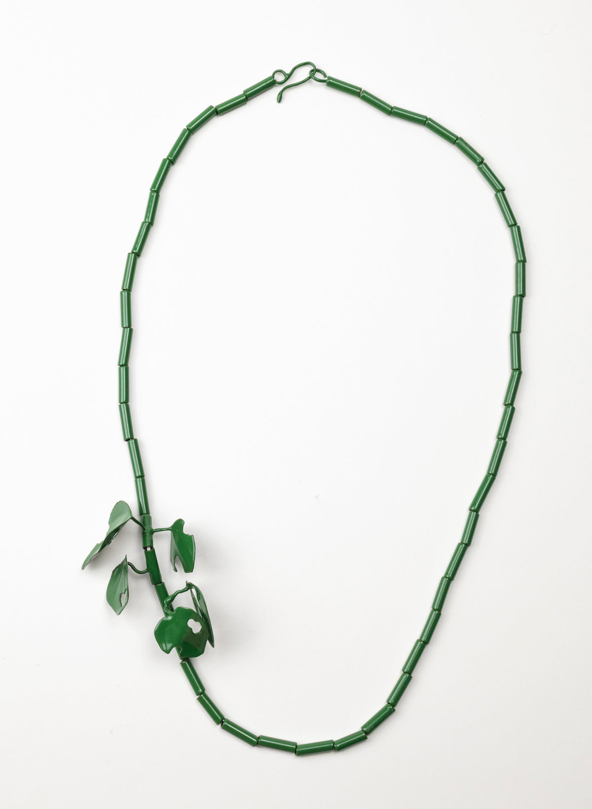 Green Powdercoated Kawakawa Necklace