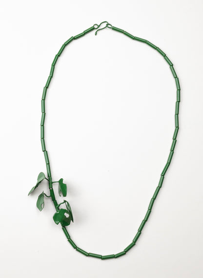 Green Powdercoated Kawakawa Necklace