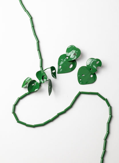 Green Powdercoated Kawakawa Necklace