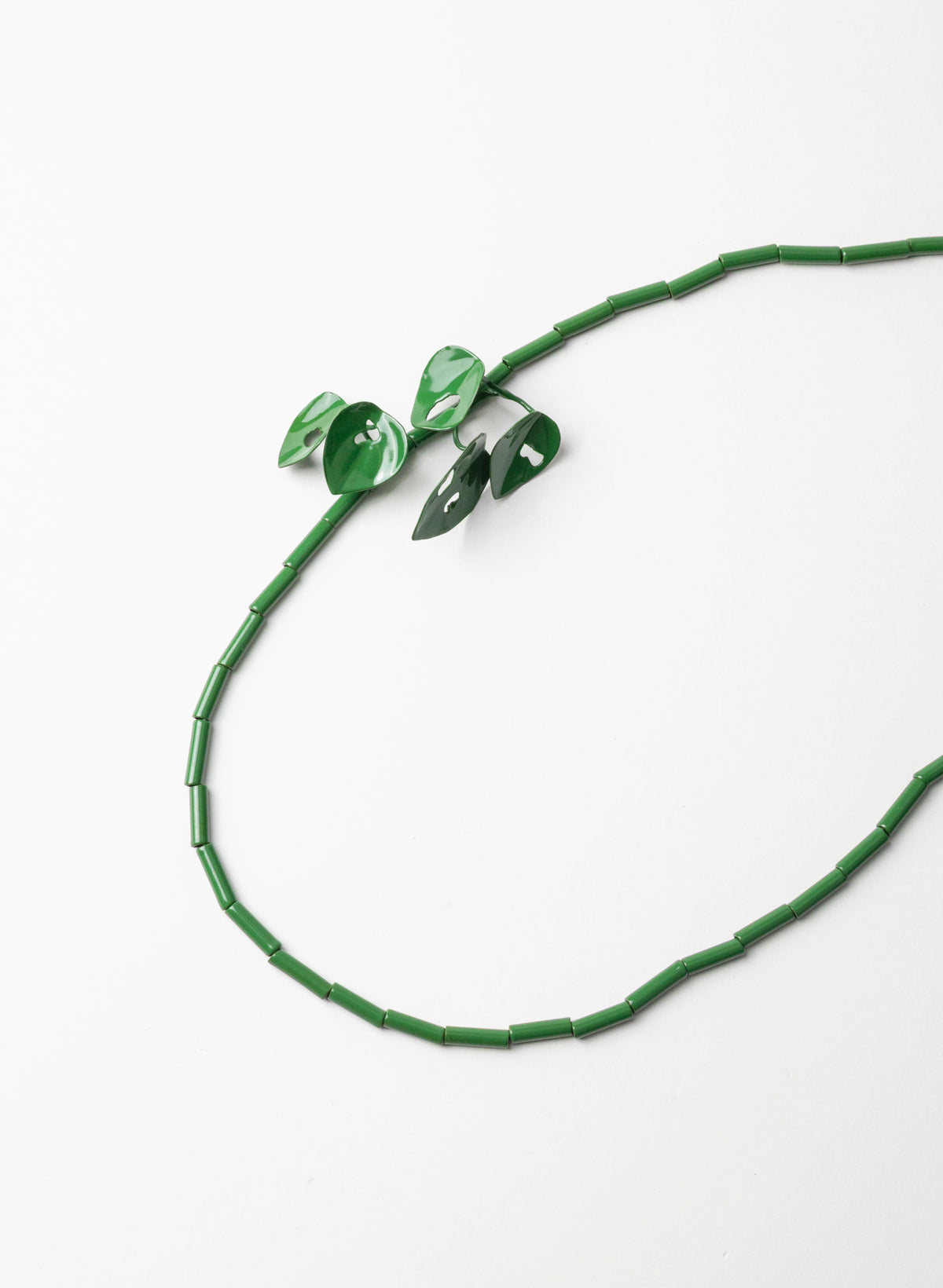 Green Powdercoated Kawakawa Necklace