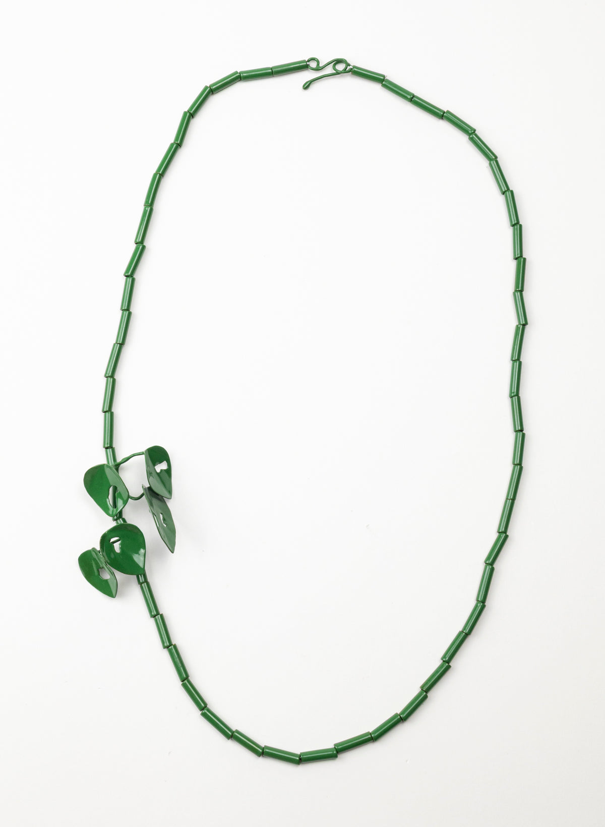 Green Powdercoated Kawakawa Necklace