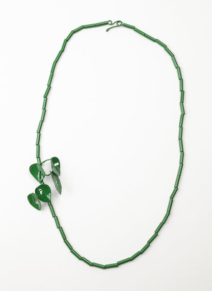 Green Powdercoated Kawakawa Necklace
