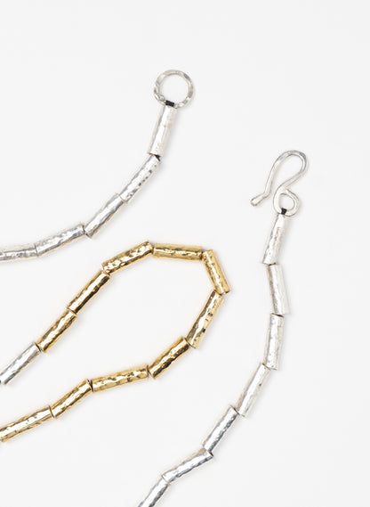 Kauri Bead Necklace - Silver &amp; Gold