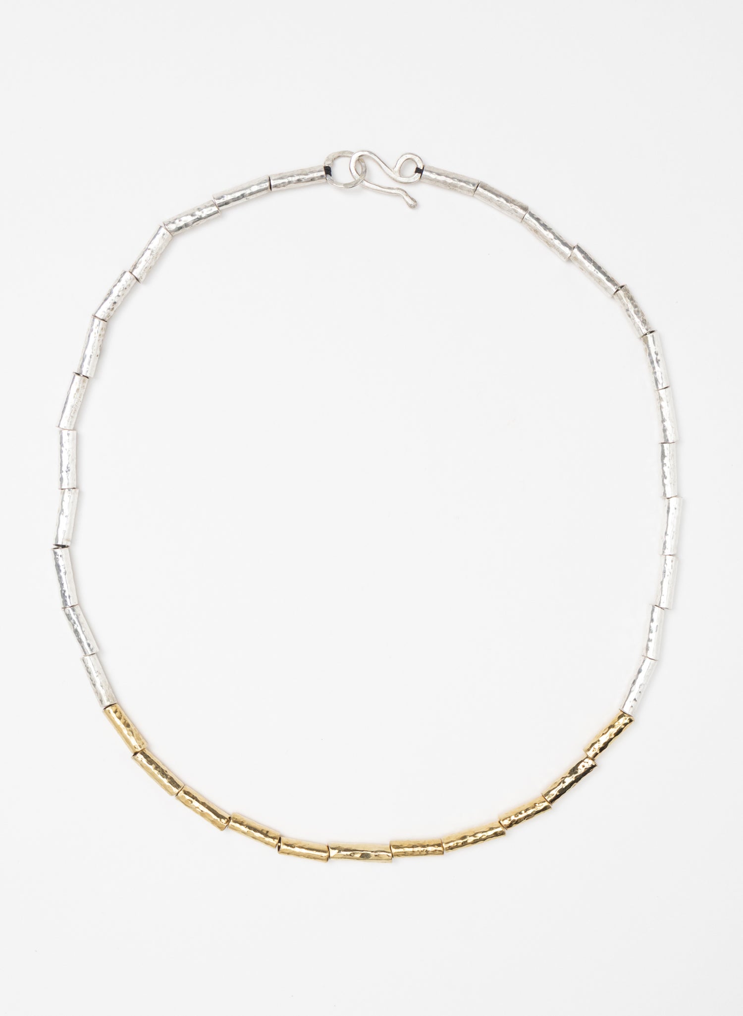 Kauri Bead Necklace - Silver &amp; Gold
