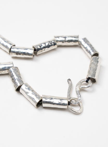 Kauri Bead Necklace - Silver