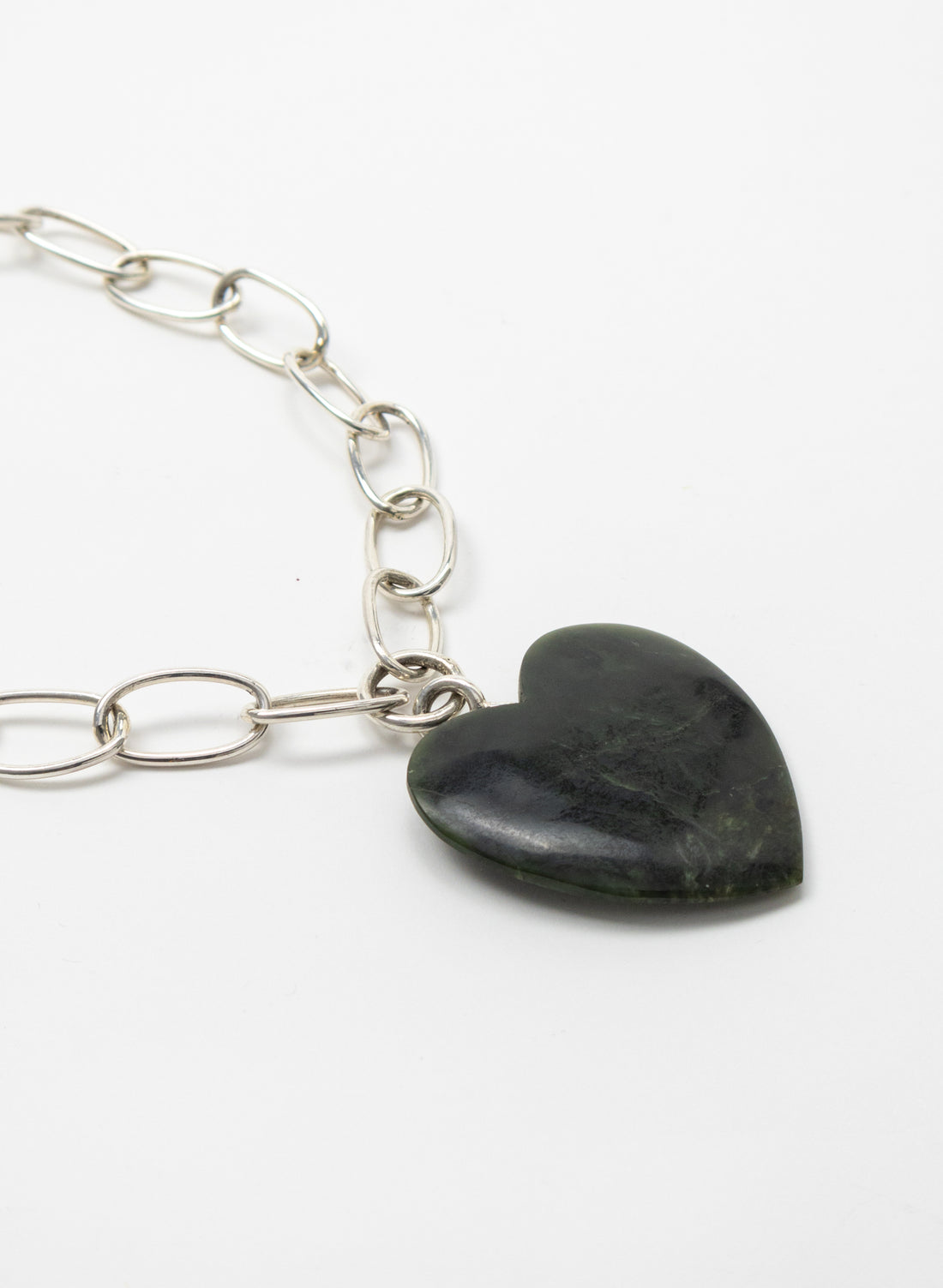 Big Green Heart Necklace