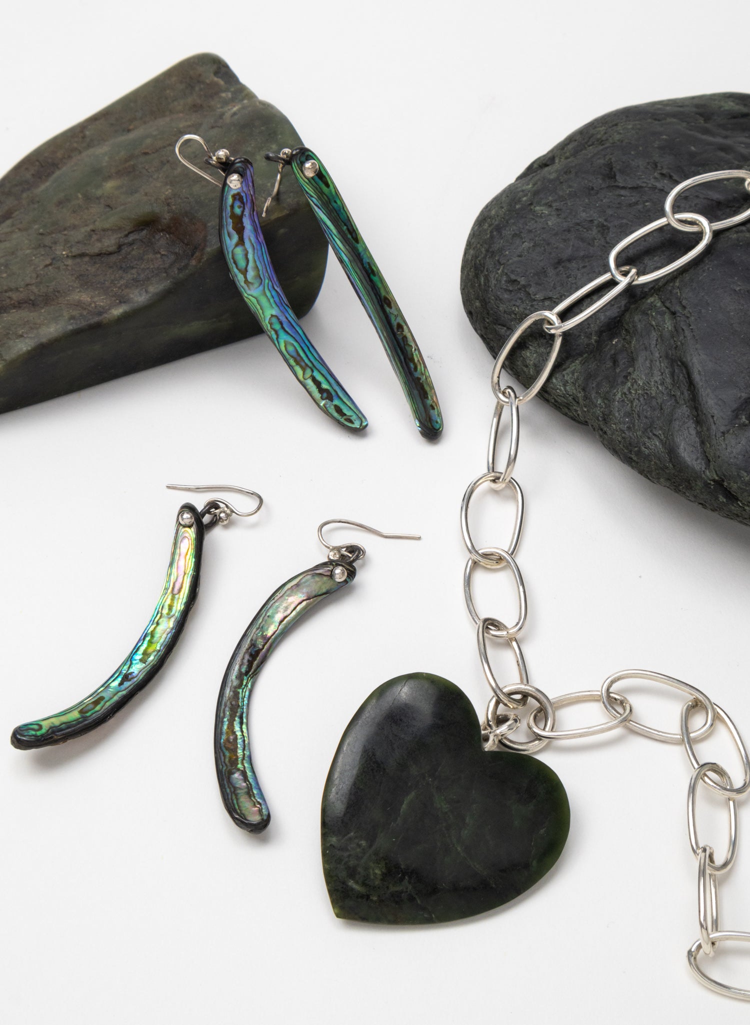 Big Green Heart Necklace