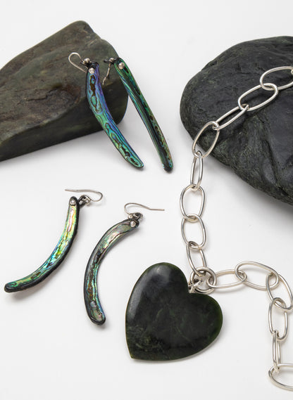 Big Green Heart Necklace