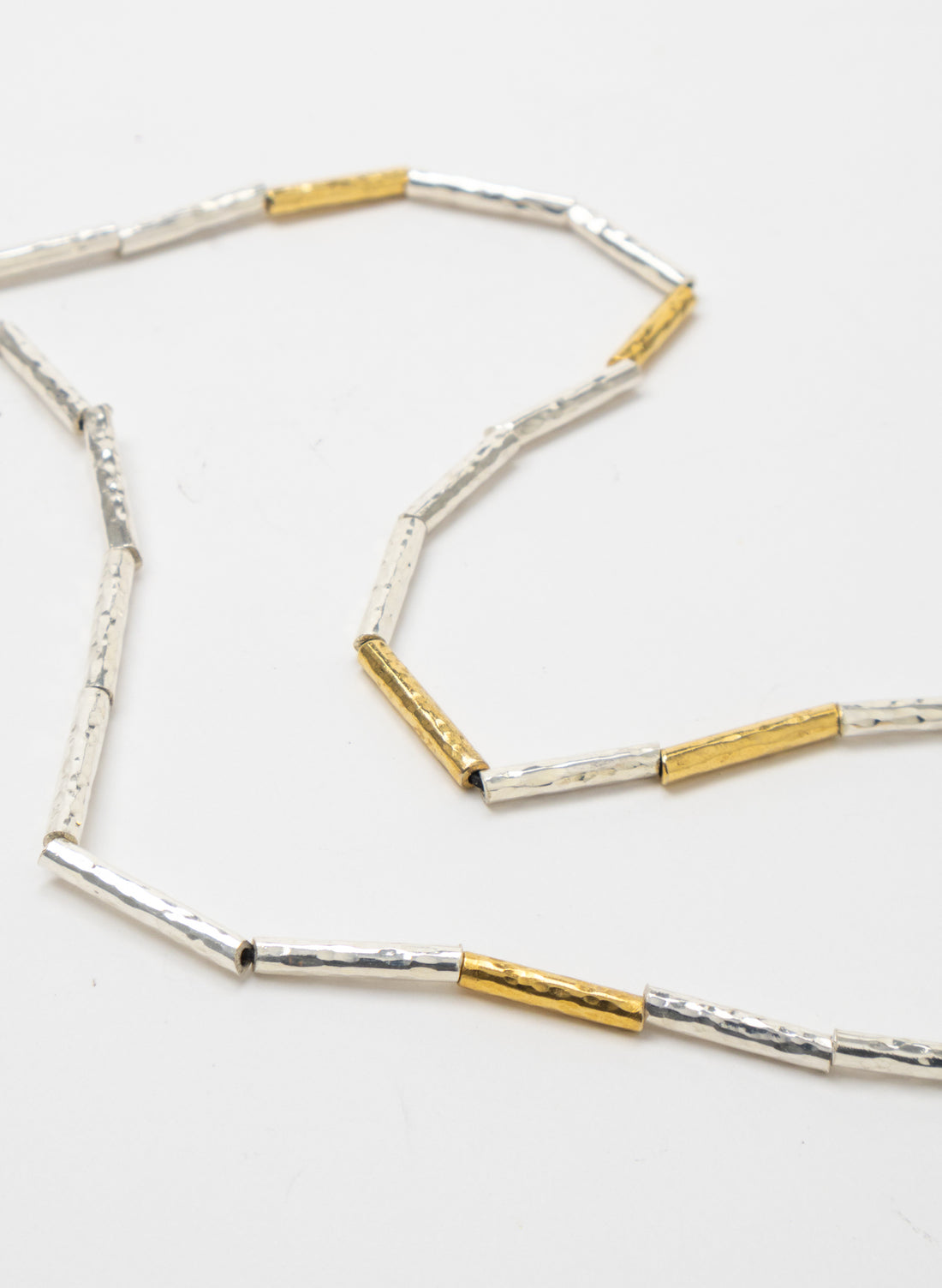 Kauri Bead Necklace - Silver &amp; Gold