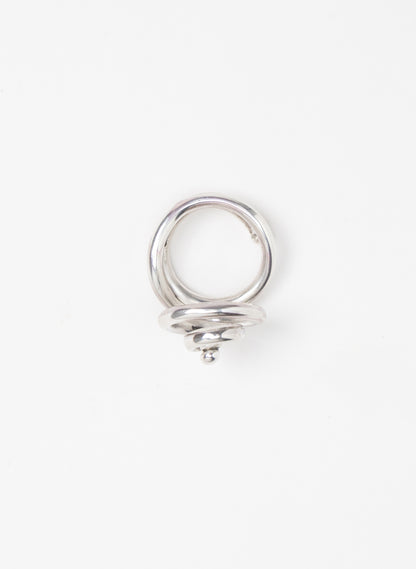 Modern Koru Silver Ring