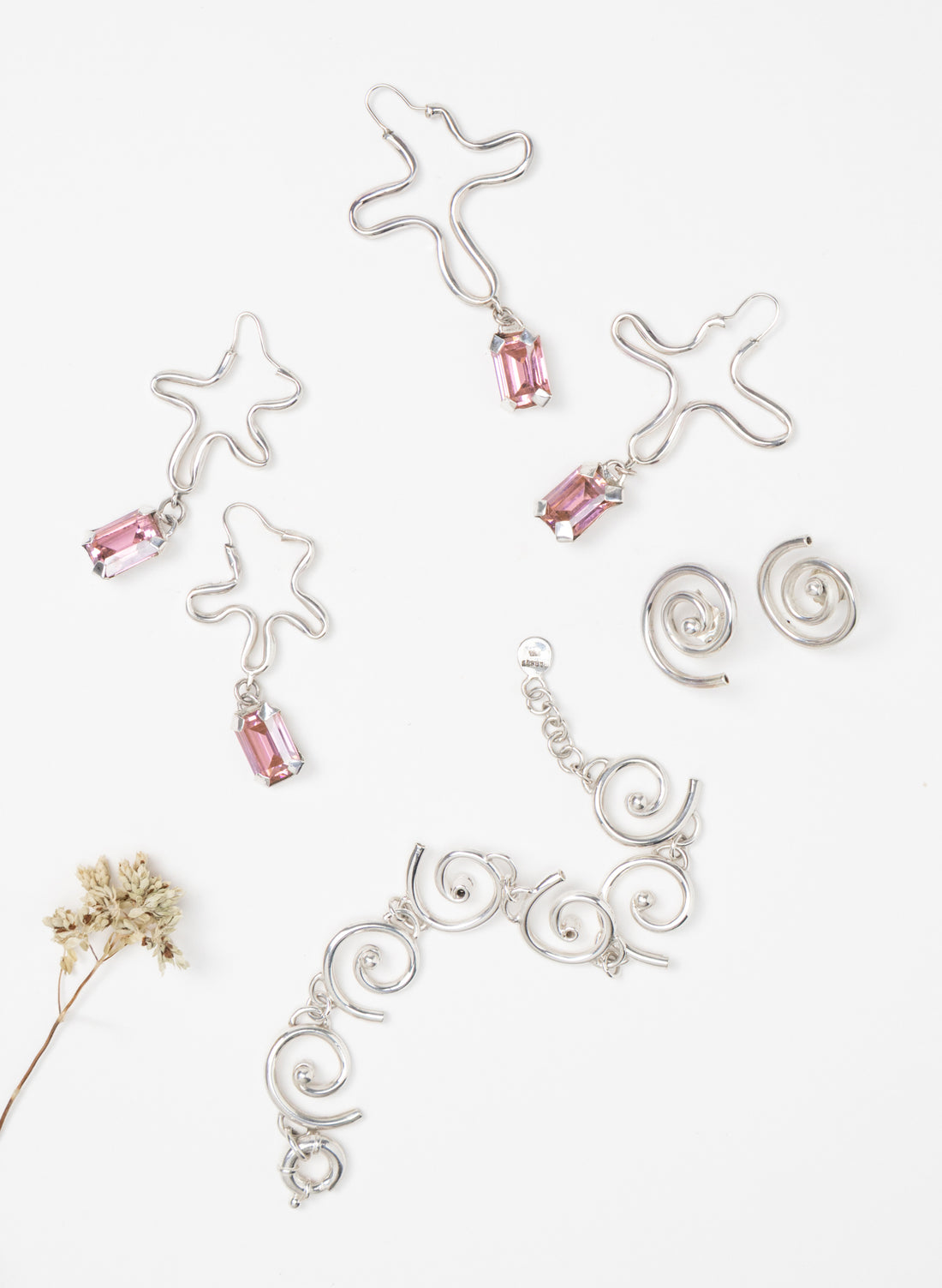 Pink Magnolia Earrings