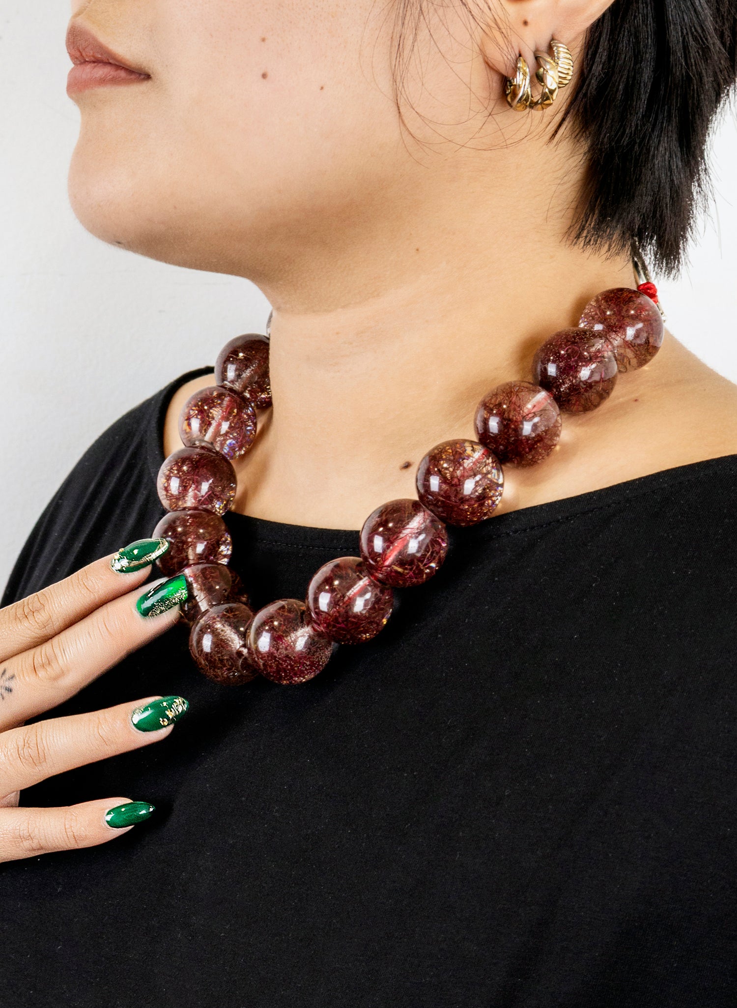 Pōhutukawa Stamens Bead Necklace