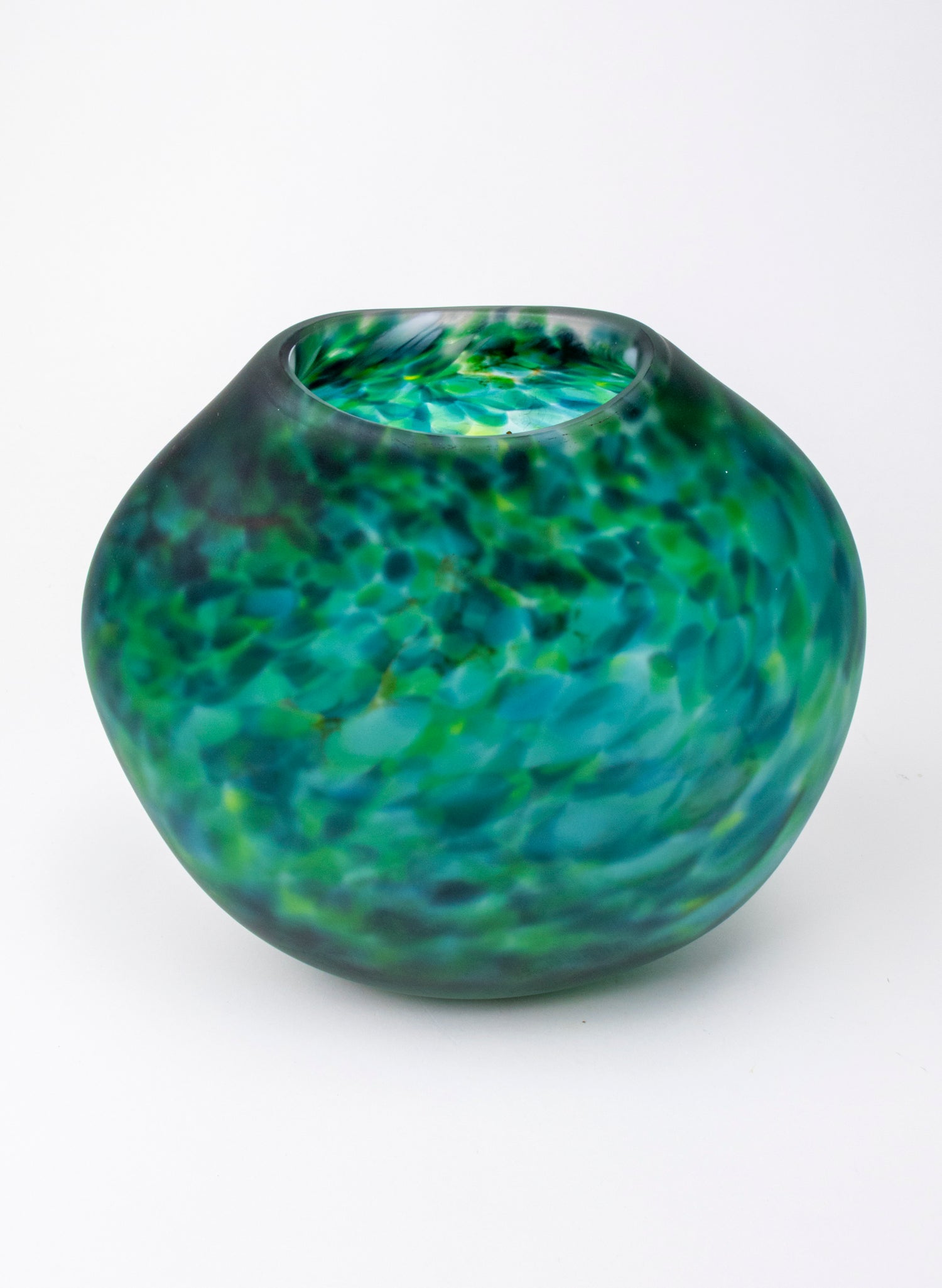 Acid Etched Greenstone Vase