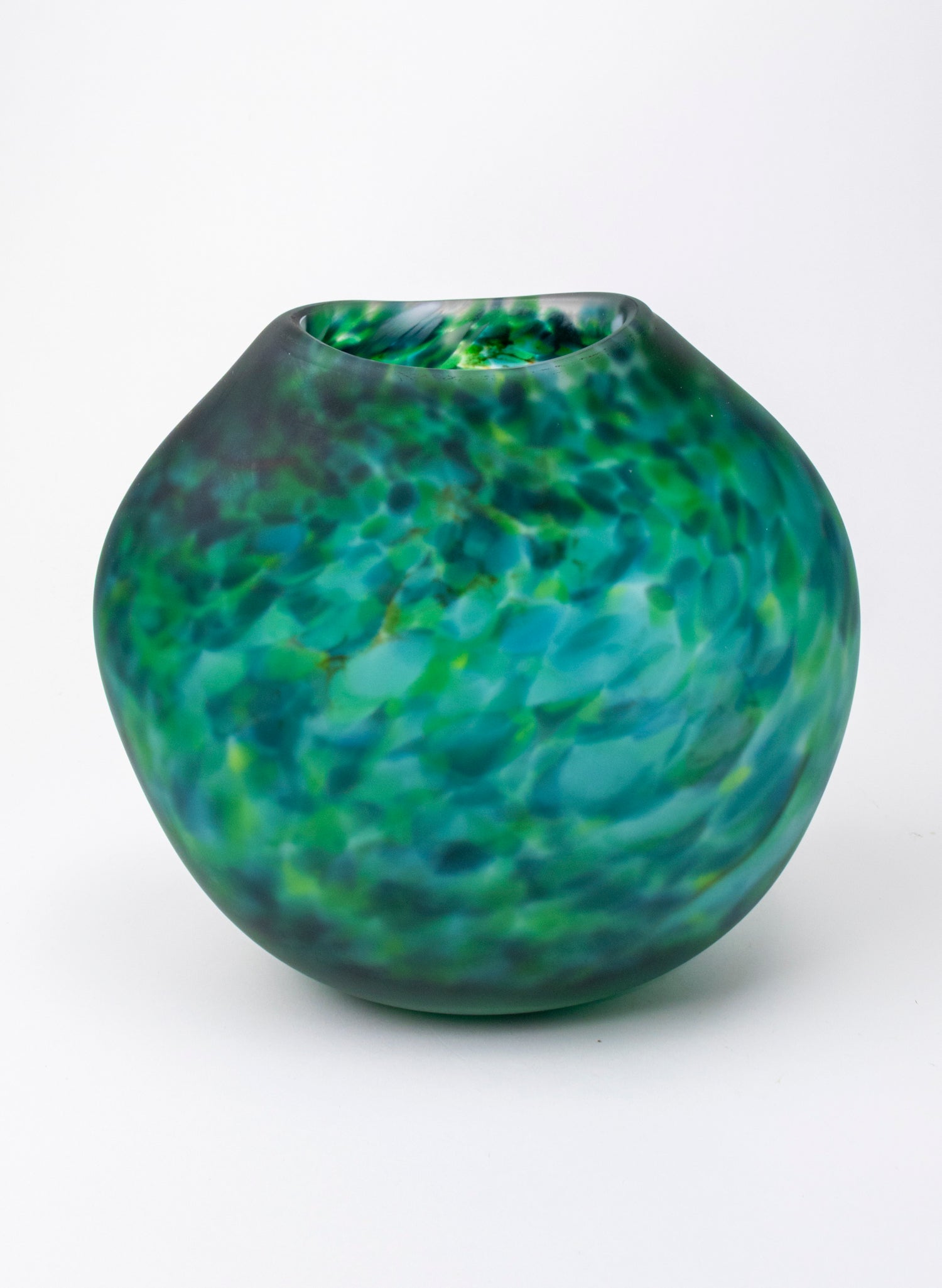 Acid Etched Greenstone Vase