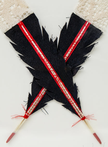 X Huia Feather Framed