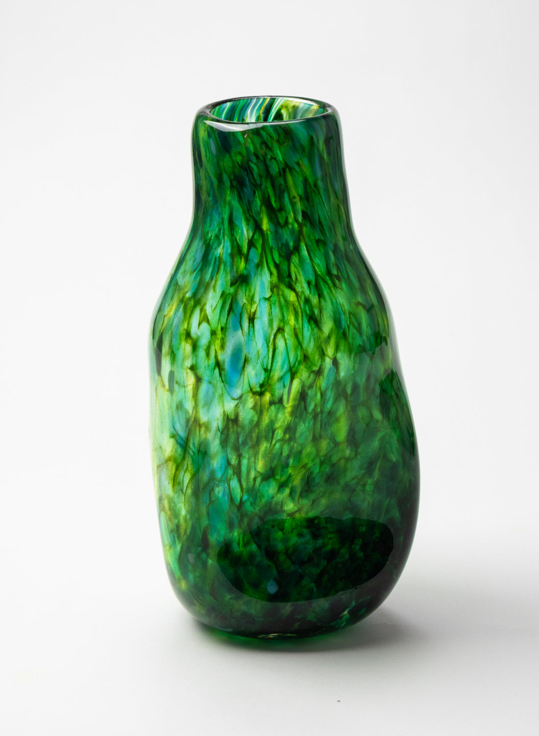 Greenstone Boulder Tube Neck Vase