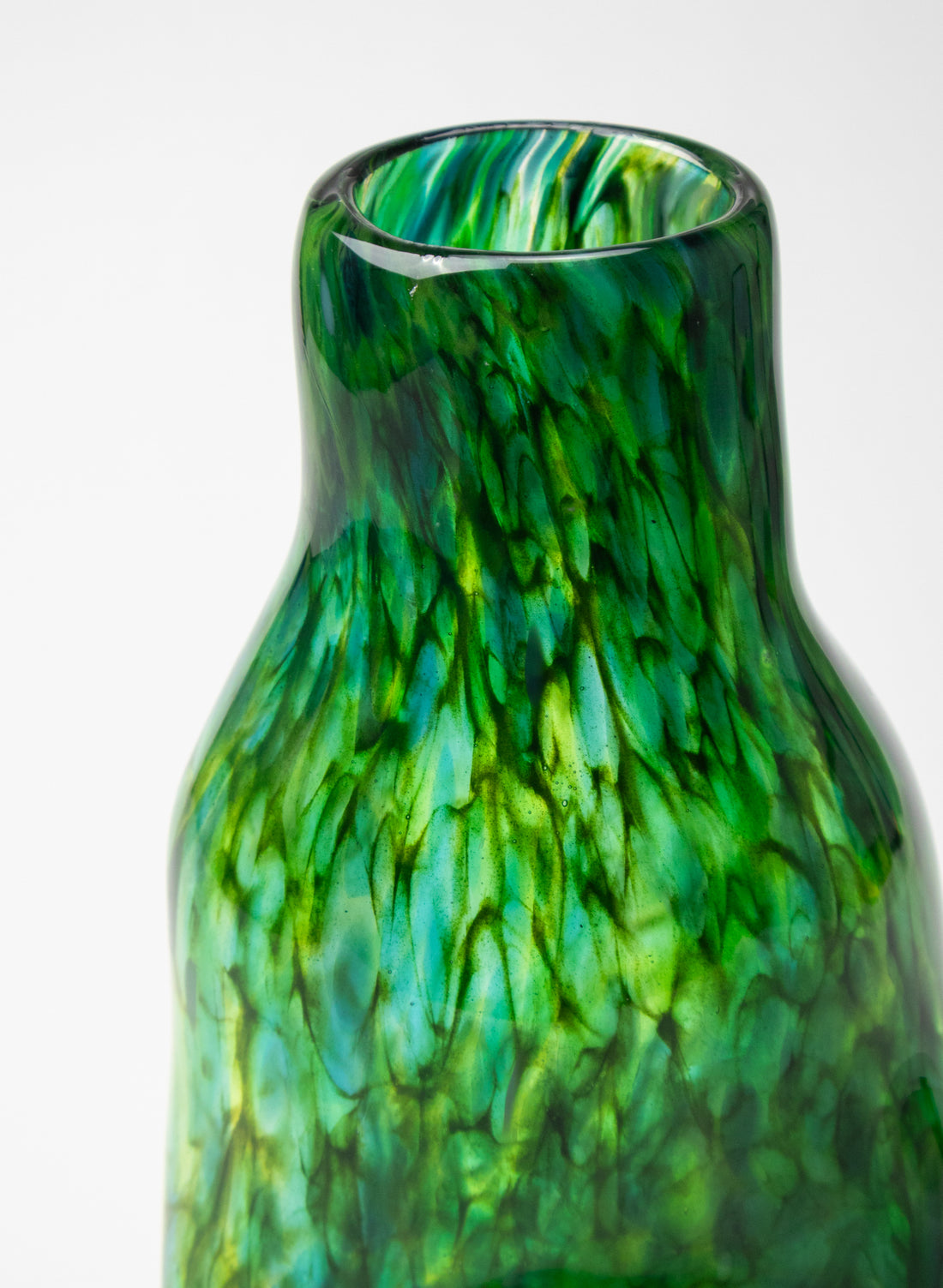 Greenstone Boulder Tube Neck Vase