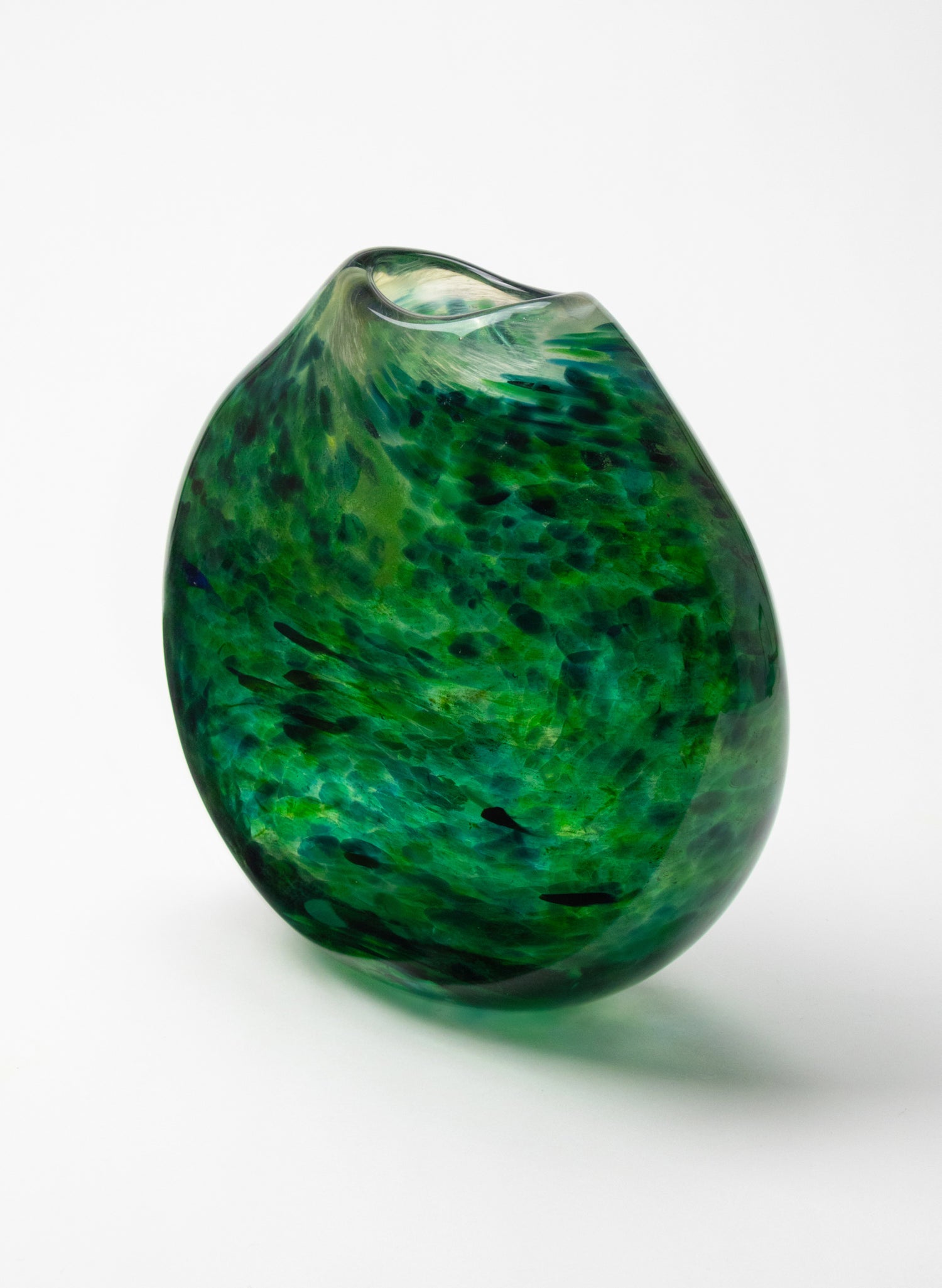 Greenstone Flat Glass Vase