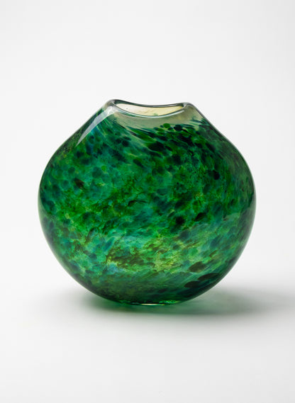 Greenstone Flat Glass Vase
