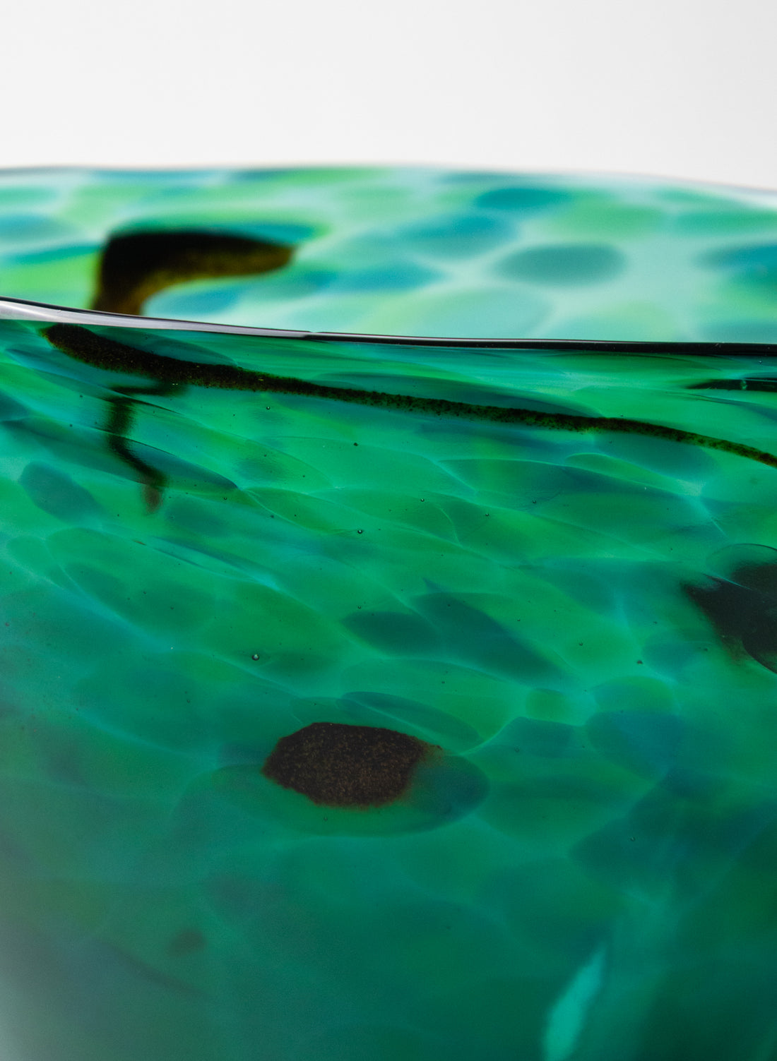 Greenstone Glass Bowl Dome Shape