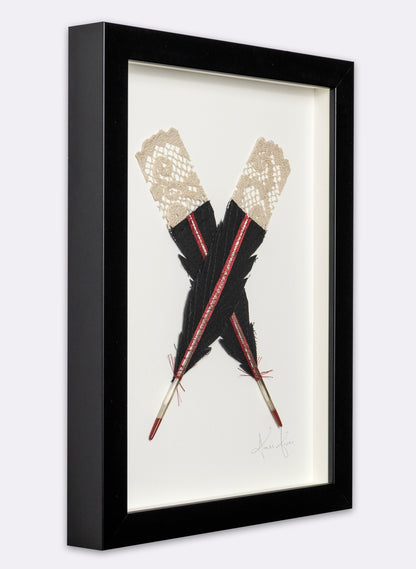 Single X Huia Feathers