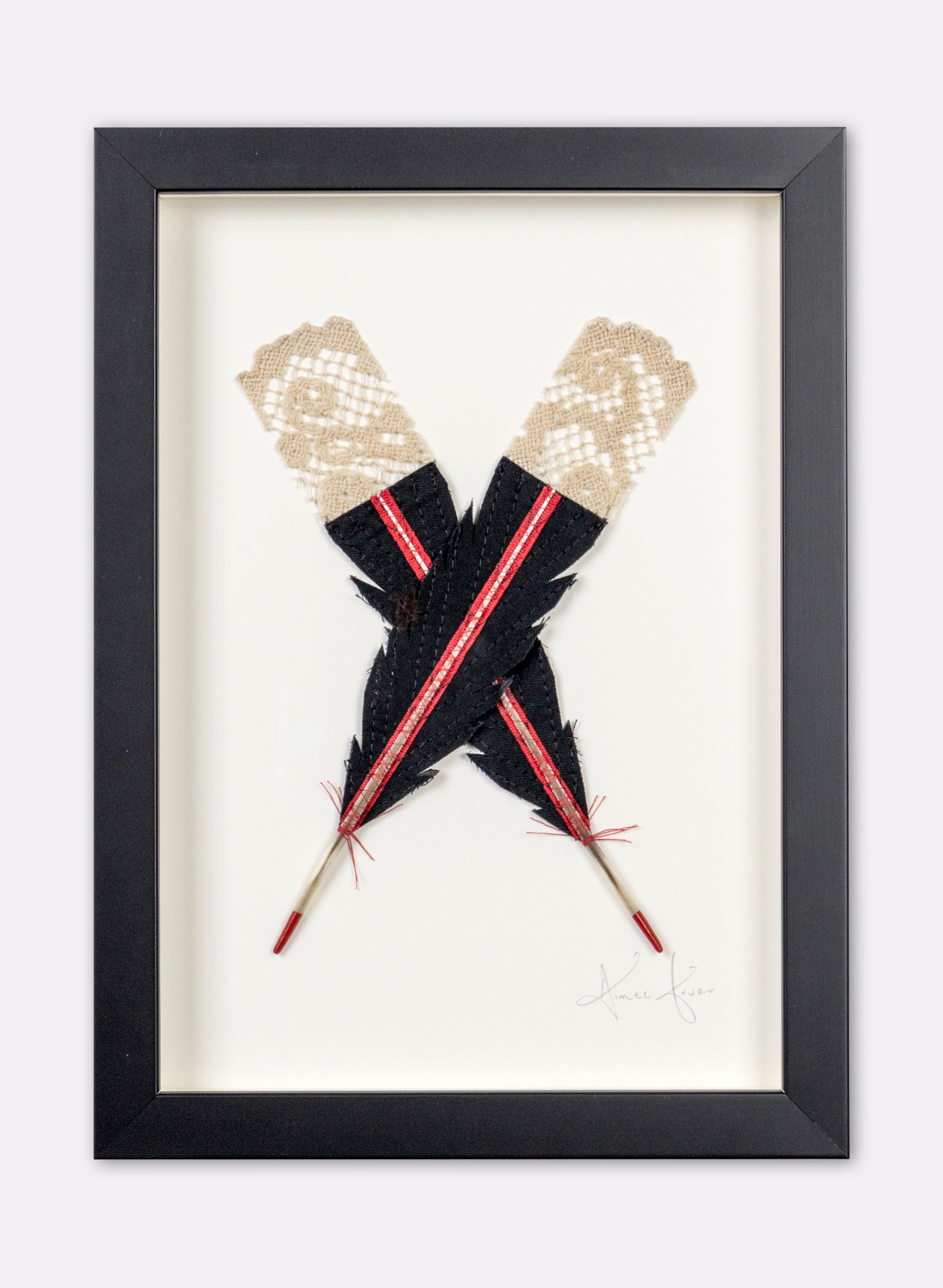Single X Huia Feathers