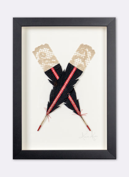Single X Huia Feathers