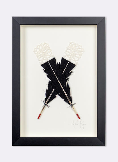 Single X Huia Feathers