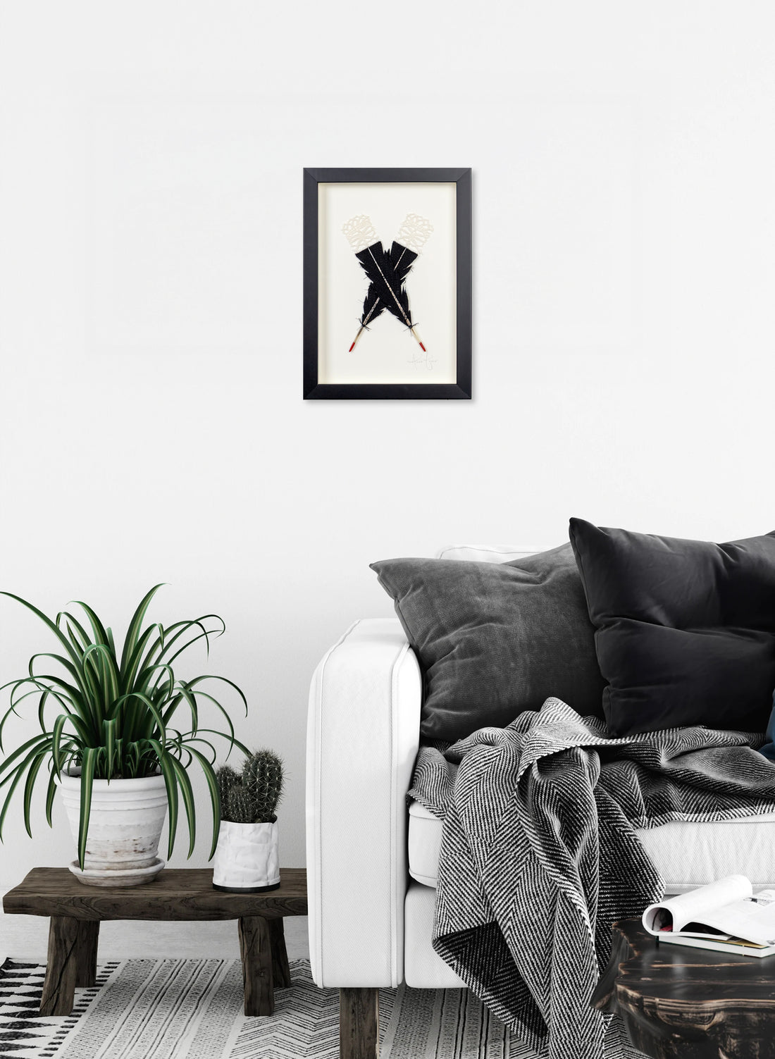 Single X Huia Feathers