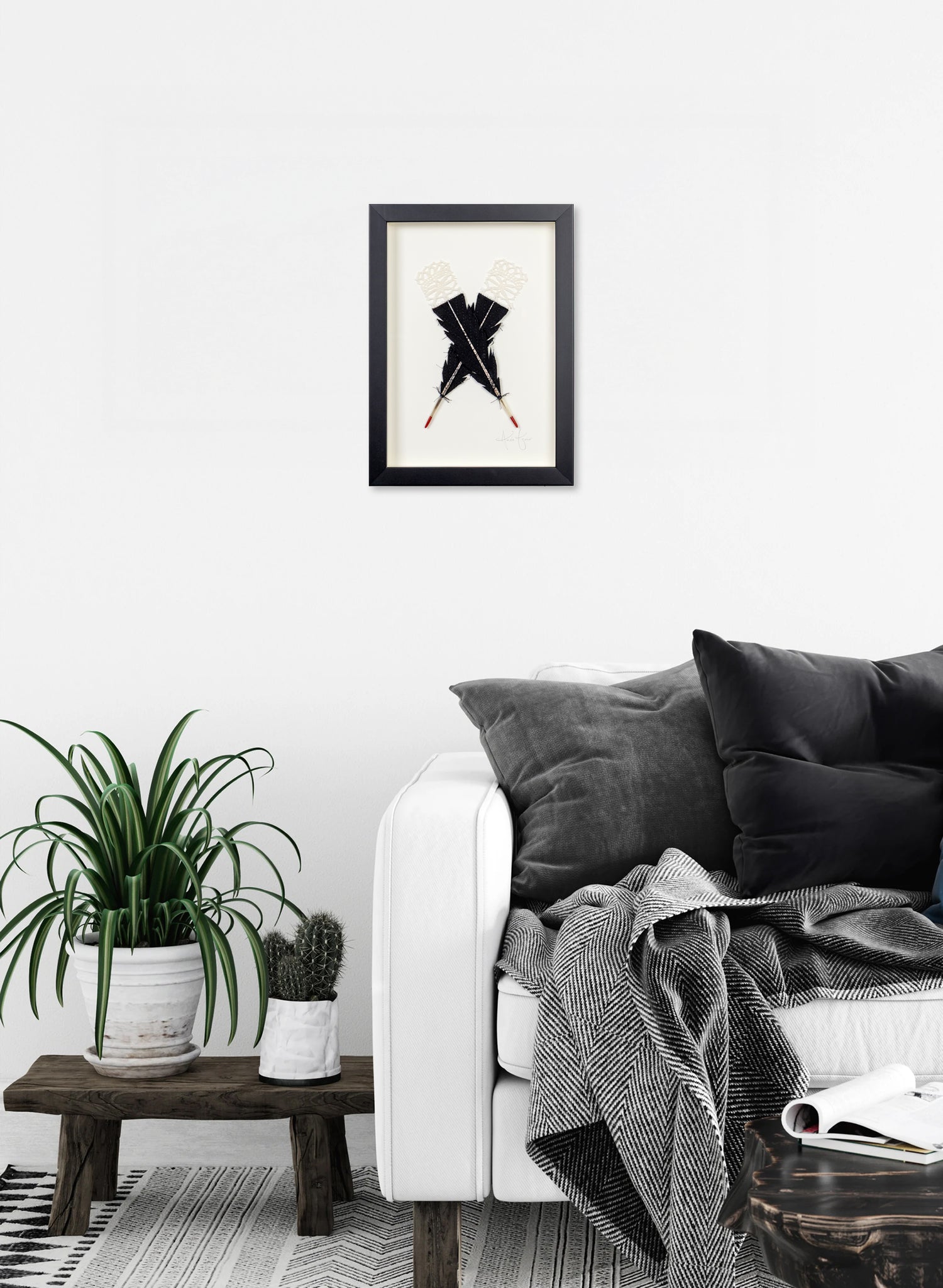 Single X Huia Feathers