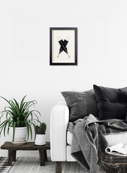 Single X Huia Feathers