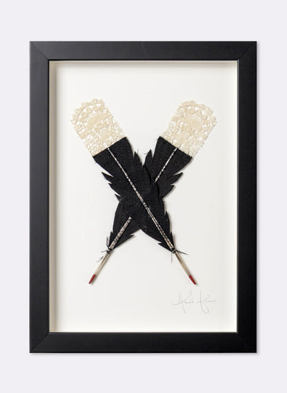 Single X Huia Feathers